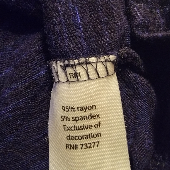 Apt. 9 Deep Blue V-Neck Top - Picture 7 of 7